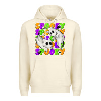 Sandshell Spooky with Ghost Cats Premium Hoodie - texasbilliewilder
