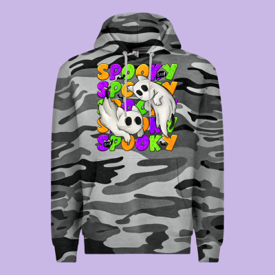 Spooky With Ghost Cats Premium Hoodie Designed By Texasbilliewilder
