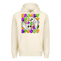 Tofu Spooky with Ghost Cats Premium Hoodie - texasbilliewilder
