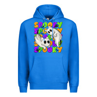 True Royal Spooky with Ghost Cats Premium Hoodie - texasbilliewilder