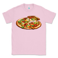 Bubblegum Pink big pizza Classic Tee - AdoDesignShop