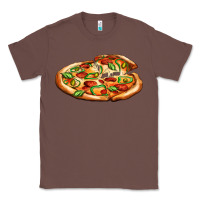 Chestnut big pizza Classic Tee - AdoDesignShop