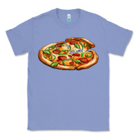 Colony Blue big pizza Classic Tee - AdoDesignShop