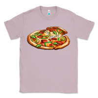 Lilac big pizza Classic Tee - AdoDesignShop
