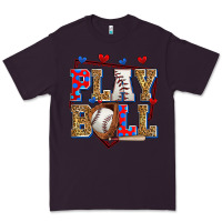 Plum play ball baseball Premium Tee - Zillion Design Studio