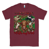 Burgundy christmas with my herd cows Classic Tee - BarkalooDesign