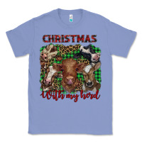 Colony Blue christmas with my herd cows Classic Tee - BarkalooDesign