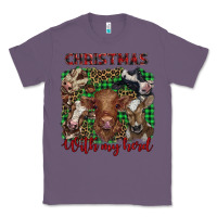 Lavender christmas with my herd cows Classic Tee - BarkalooDesign