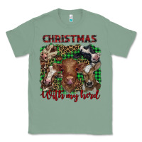 Sage christmas with my herd cows Classic Tee - BarkalooDesign
