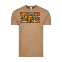 Vintage Coffee sunflower gemstone leopard cowhide horseshoe license plate Vintage Tee - Artiststas