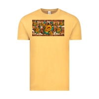 Vintage Mustard sunflower gemstone leopard cowhide horseshoe license plate Vintage Tee - Artiststas