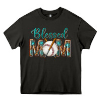 Asphalt western blessed mom with baseball Heavy Core Tee - texasbilliewilder