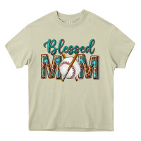 Mossy western blessed mom with baseball Heavy Core Tee - texasbilliewilder
