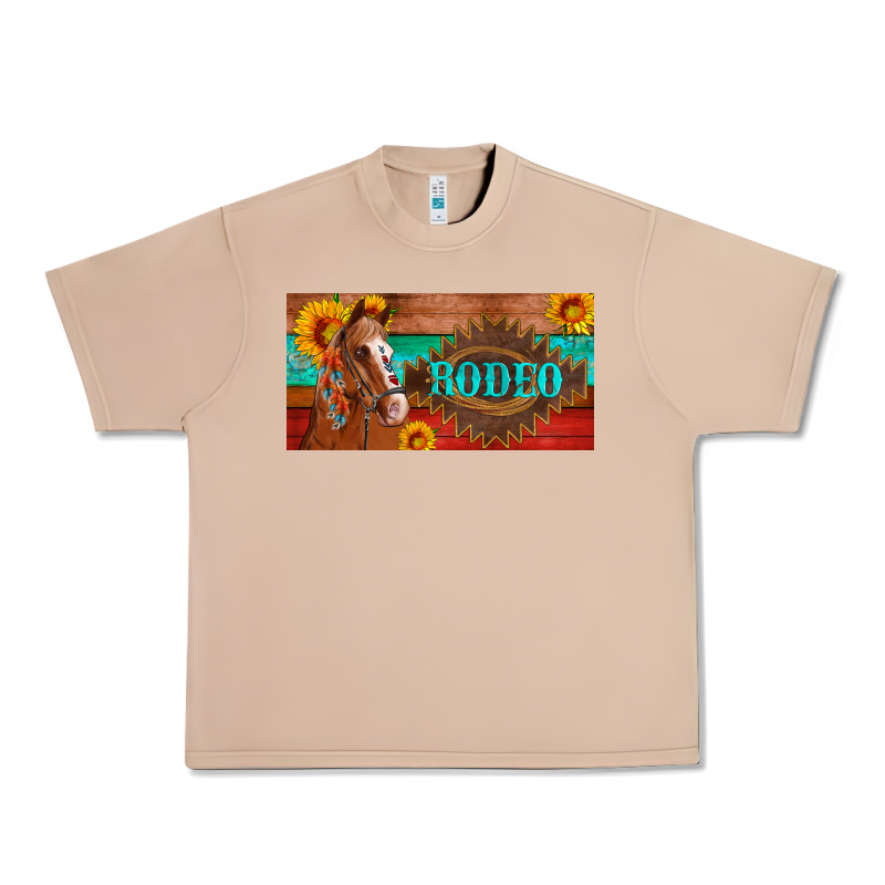 Aztec Horse Cactus And Sunflowers License Plate Template Urban Heavy Tee by Artiststas | Teevron