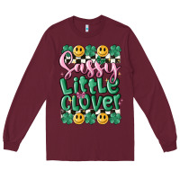 Burgundy sassy little glover Long Sleeve Tee - MaliasSmallBusiness