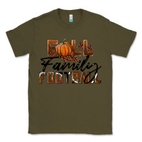 Army Green Fall Family Football Classic Tee - LillyAllenDesigns