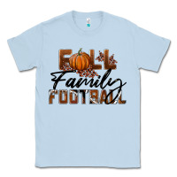 Dusty Blue Fall Family Football Classic Tee - LillyAllenDesigns