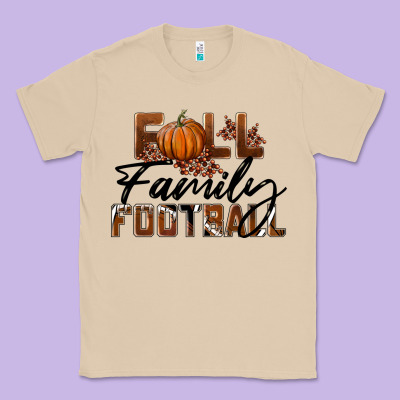 Fall Family Football Classic Tee Designed By Lillyallendesigns