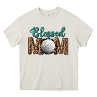 Cream western blessed mom with hockey Heavy Core Tee - texasbilliewilder