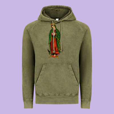 Our Lady Of Guadalupe Vintage Hoodie Designed By Jahusdesignshop