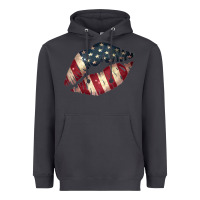 Smoke Vintage American Flag Lips Heavyweight Hoodie - Bettercallsaul