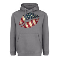 Storm Vintage American Flag Lips Heavyweight Hoodie - Bettercallsaul