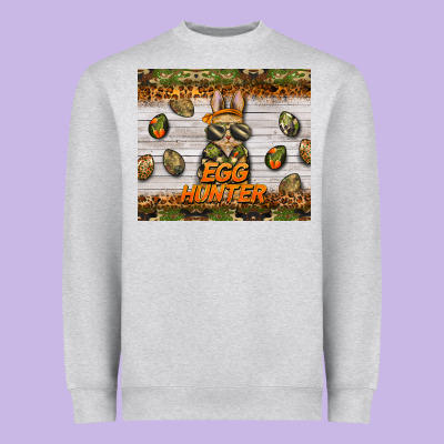 Easter Egg Hunter  Rabbit Heavyweight Sweatshirt Designed By Barkaloodesign