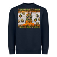 Navy easter egg hunter  rabbit Heavyweight Sweatshirt - BarkalooDesign