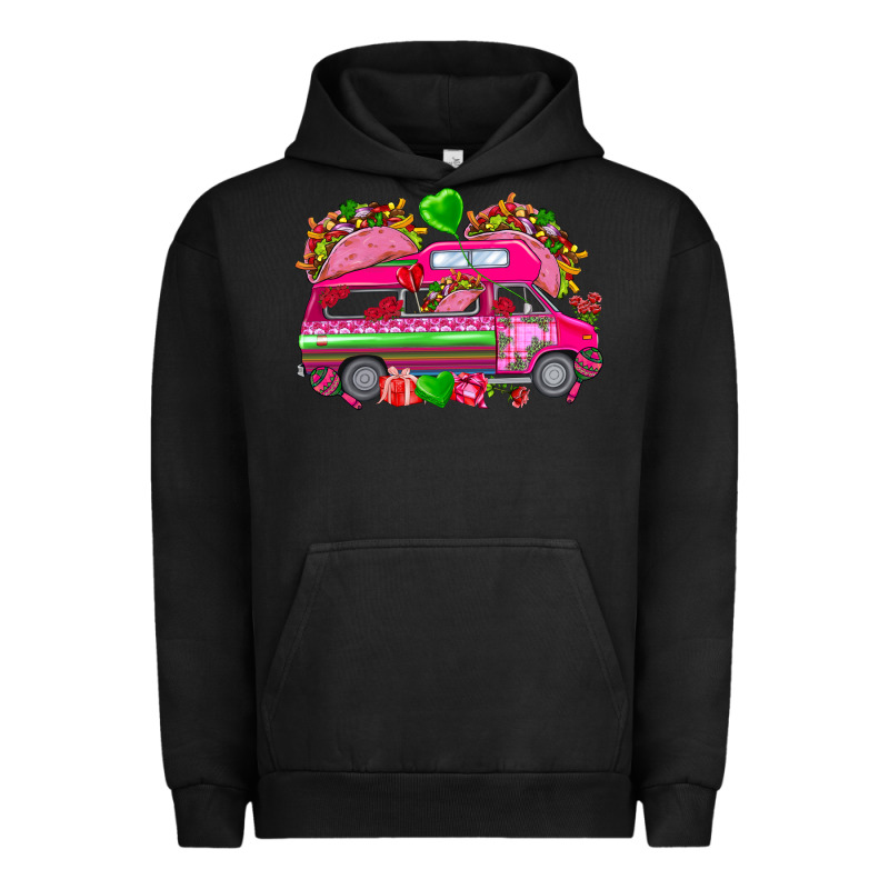 Valentine's Day Tacos Truck Mexico Urban Hoodie by HowdyJamesFarm | Teevron