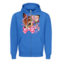 True Royal reindeer head christmas Zipper Hoodie - MaliasSmallBusiness