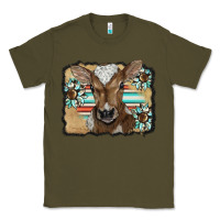 Army Green western wreath baby calf Classic Tee - BarkalooDesign