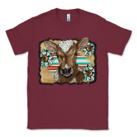Burgundy western wreath baby calf Classic Tee - BarkalooDesign