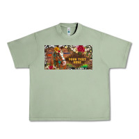 Oil Green (preview)western turquoise gemstone horse cowhide leopard floral backg Urban Heavy Tee - Artiststas