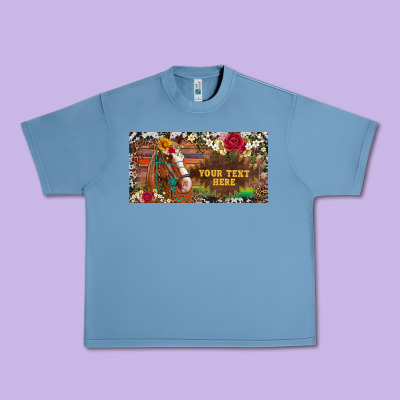 (preview)western Turquoise Gemstone Horse Cowhide Leopard Floral Backg Urban Heavy Tee Designed By Artiststas