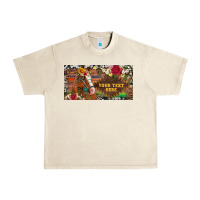 Sandshell (preview)western turquoise gemstone horse cowhide leopard floral backg Urban Heavy Tee - Artiststas
