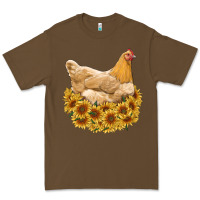 Cacao chicken with sunflowers Premium Tee - RanaPortraitStore