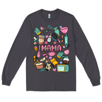 Smoke can't talk right now doing mama stay at home stuff Long Sleeve Tee - MaliasSmallBusiness