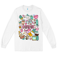 White can't talk right now doing mama stay at home stuff Long Sleeve Tee - MaliasSmallBusiness