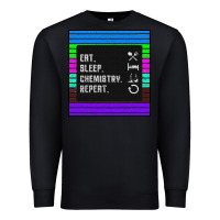Black Eat Sleep Chemıstray Repeat Premium Sweatshirt - Bettercallsaul