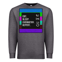 Charcoal Heather Eat Sleep Chemıstray Repeat Premium Sweatshirt - Bettercallsaul