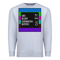 Heather Grey Eat Sleep Chemıstray Repeat Premium Sweatshirt - Bettercallsaul