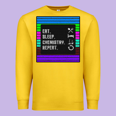 Eat Sleep Chemıstray Repeat Premium Sweatshirt Designed By Bettercallsaul