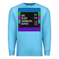 Ocean Blue Eat Sleep Chemıstray Repeat Premium Sweatshirt - Bettercallsaul