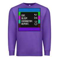 Purple Eat Sleep Chemıstray Repeat Premium Sweatshirt - Bettercallsaul