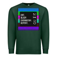 Sports Green Eat Sleep Chemıstray Repeat Premium Sweatshirt - Bettercallsaul