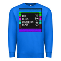 True Royal Eat Sleep Chemıstray Repeat Premium Sweatshirt - Bettercallsaul