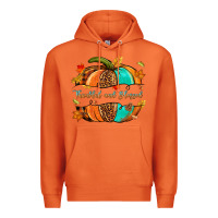 Carrot pumpkin thankful and blessed Premium Hoodie - NancyCooperArtShop