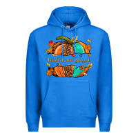True Royal pumpkin thankful and blessed Premium Hoodie - NancyCooperArtShop