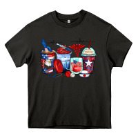 Asphalt American nurse coffee cups Heavy Core Tee - Zillion Design Studio