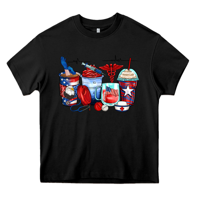 American Nurse Coffee Cups Heavy Core Tee by Zillion Design Studio | Teevron